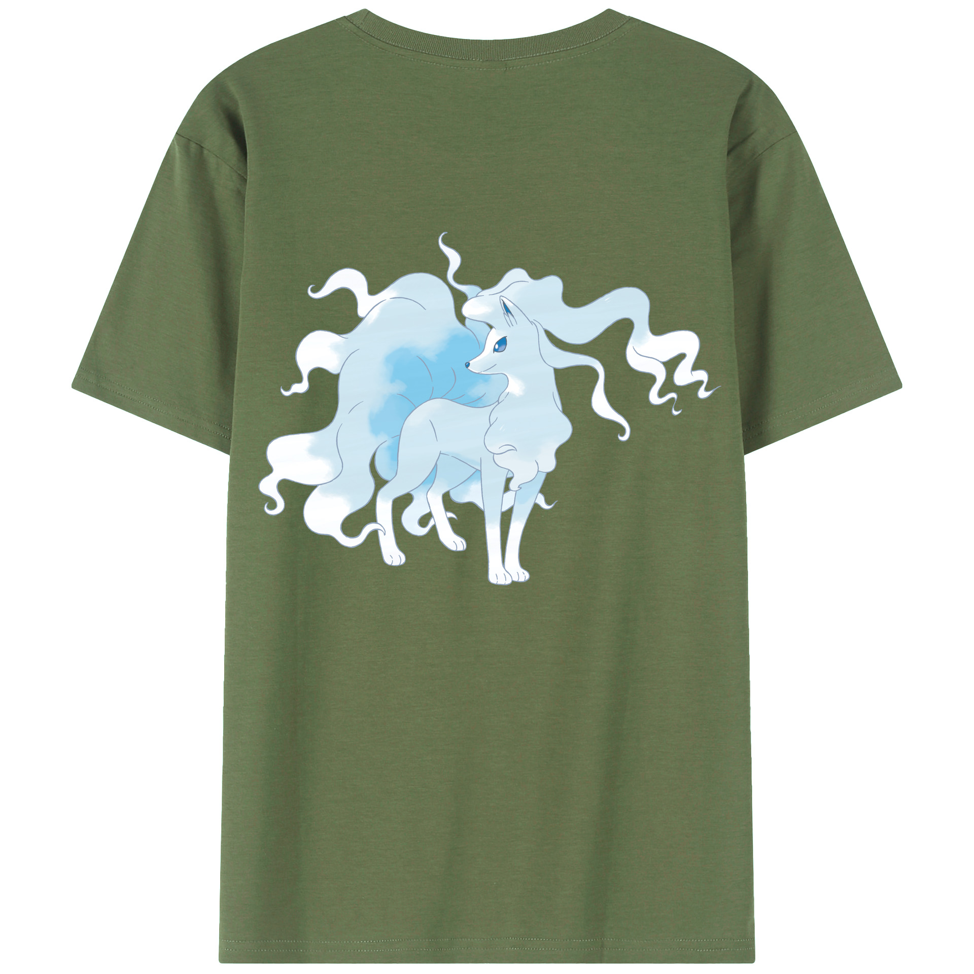（画像用） ポケットモンスター Pokémon 綿100％ メンズ半袖Tシャツ（バックプリント） 通気性